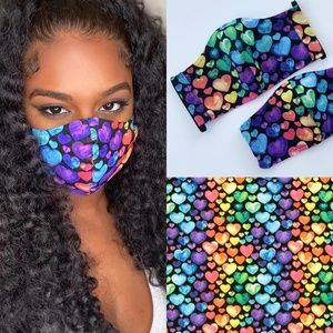 Womens & Kids Protective Mask Hearts